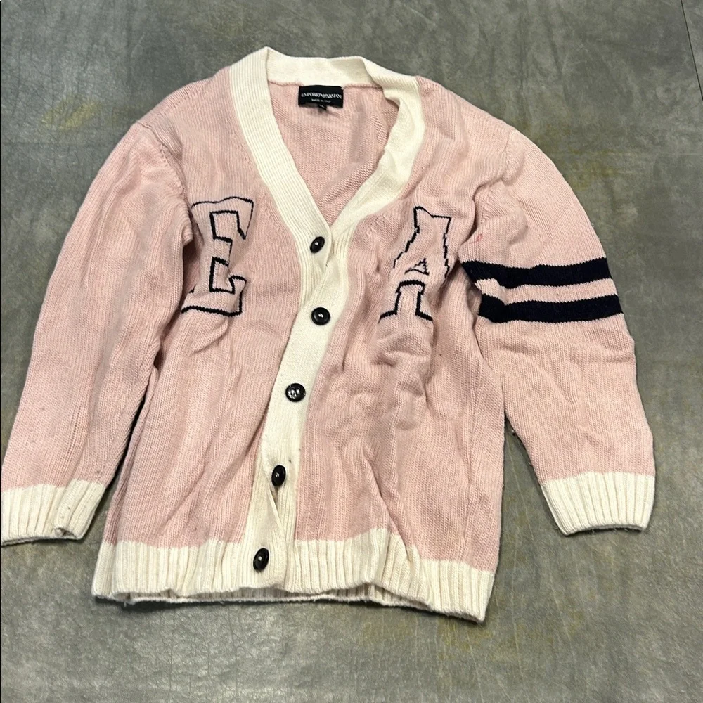 Emporio Armani Kids V-Neck Long-Sleeved Cardigan